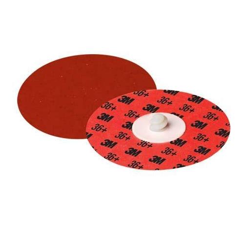 Cubitron II 7100001474 Durable Edge Abrasive Disc, 2 in Dia Disc, 36+ Grit, Very Coarse Grade, Precision Shaped Ceramic Abrasive, Type TR Attachment - Coated Abrasive Quick-Change Discs